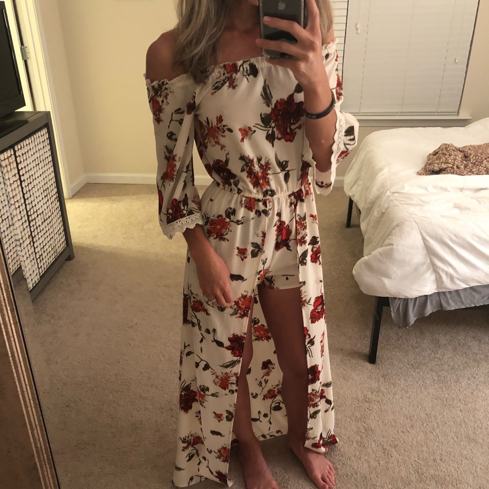 Rose Maxi Dress Romper